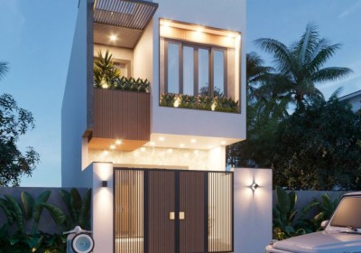 Review Bản vẽ thiết kế nhà 2 tầng hiện đại cho các cặp đôi vợ chồng trẻ 